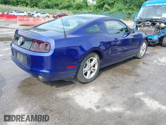 2014 Ford Mustang V6 with VIN 1ZVBP8AM9E5273871, listed as a IAAI auction lot 42457947 with 129,175 mi miles and . Bid and sale history available at DreamBid. Image 4.