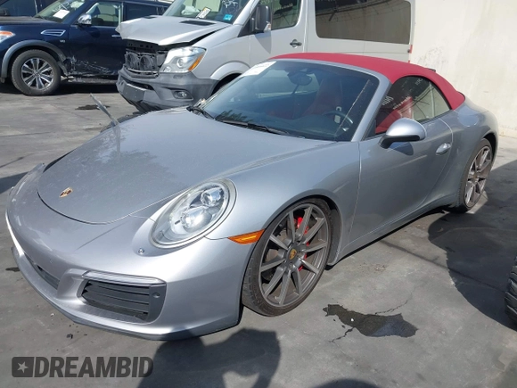 2017 Porsche 911 Carrera S with VIN WP0CB2A97HS154074, listed as a IAAI auction lot 41666422 with 41,927 mi miles. Bid and sale history available at carsss.com. Image 18.