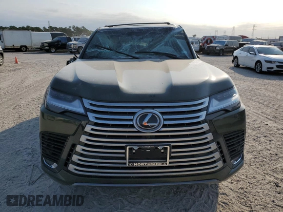 2023 Lexus LX 600 Luxury z VIN JTJGB7CX0P4030724, wystawiony jako Copart lot #75330654 z przebiegiem 17 614 mil mil oraz Szkoda całkowita • Salvage title. Historia ofert i sprzedaży dostępna na DreamBid. Obrazek 5.