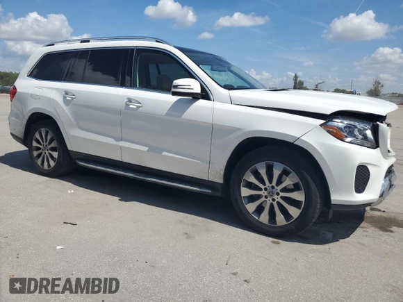 2017 Mercedes-Benz GLS 450 with VIN 4JGDF6EE7HA977726, listed as a Copart auction lot 60707555 with 117,993 mi miles and Salvage title. Bid and sale history available at DreamBid. Image 4.