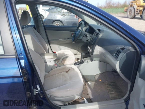 2008 Kia Spectra EX with VIN KNAFE122085533249, listed as a IAAI auction lot 42105666 with 178,984 mi miles. Bid and sale history available at carsss.com. Image 5.