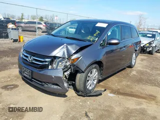 2017 Honda Odyssey EX-L with VIN 5FNRL5H68HB000944, listed as a IAAI auction lot 41937216 with 121,938 mi miles and . Bid and sale history available at DreamBid. Image 2.