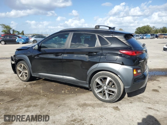 2021 Hyundai Kona Ultimate with VIN KM8K53A5XMU728876, listed as a Copart auction lot 78935024 with 36,198 mi miles and Salvage Title. Bid and sale history available at carsss.com. Image 2.