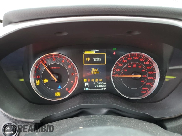 2019 Subaru Impreza Limited with VIN 4S3GKAU68K3616348, listed as a Copart auction lot 85658074 with 76,392 mi miles and Salvage title. Bid and sale history available at DreamBid. Image 9.