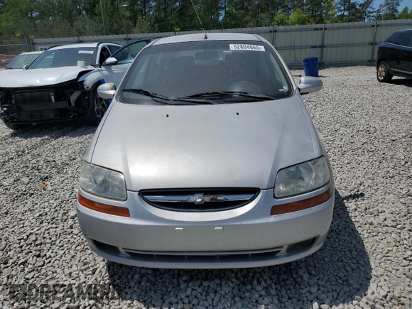 2007 Chevrolet Aveo LS with VIN KL1TD66617B758922, listed as a Copart auction lot 52804665 with 91,639 mi miles and Salvage title. Bid and sale history available at DreamBid. Image 5.