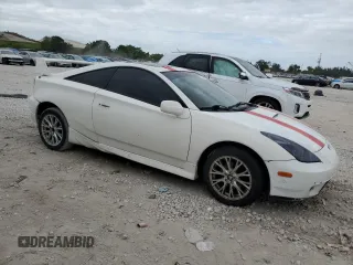 2002 Toyota Celica GT with VIN JTDDR32T020123915, listed as a Copart auction lot 81512724 with 194,756 mi miles and Salvage Title. Bid and sale history available at carsss.com. Image 4.