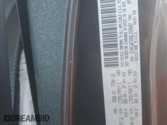 2016 Jeep Wrangler Unlimited Rubicon with VIN 1C4HJWFG9GL220687, listed as a Copart auction lot 48545685 with 49,474 mi miles and Salvage Title. Bid and sale history available at carsss.com. Image 13.