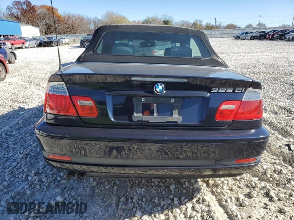 2006 BMW 3 Series 325Ci with VIN WBABW33426PX86047, listed as a Copart auction lot 85158814 with 86,241 mi miles and Salvage Title. Bid and sale history available at carsss.com. Image 6.