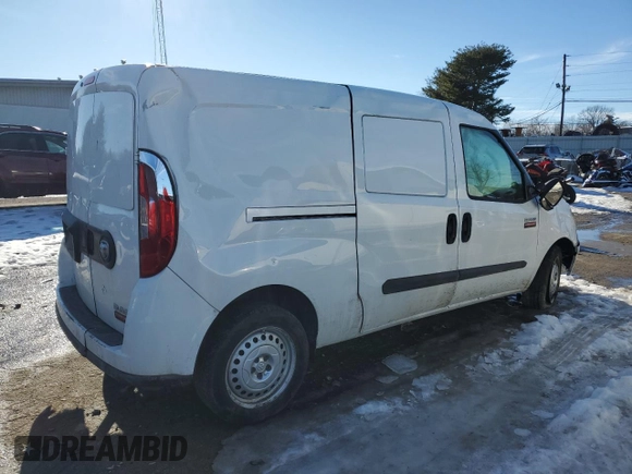 2022 Ram ProMaster City Cargo Tradesman with VIN ZFBHRFABXN6W46018, listed as a Copart auction lot 89099025 with Not Provided miles and Salvage Title. Bid and sale history available at DreamBid. Image 3.