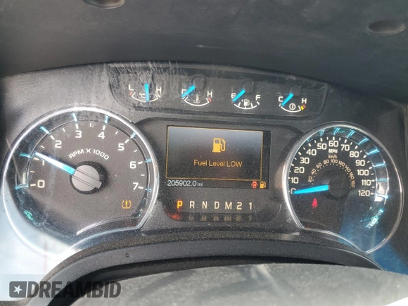 2014 Ford F-150 XL with VIN 1FTFW1EF7EKF37083, listed as a Copart auction lot 55211175 with 205,902 mi miles and Salvage title. Bid and sale history available at DreamBid. Image 9.