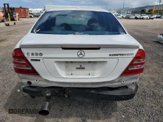 2004 Mercedes-Benz C 230 Kompressor with VIN WDBRF40J04F548247, listed as a Copart auction lot 58189555 with 80,351 mi miles and Salvage title. Bid and sale history available at DreamBid. Image 6.