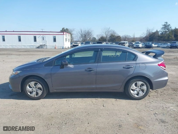 2014 Honda Civic Sedan LX with VIN 19XFB2F53EE081903, listed as a IAAI auction lot 41491003 with 34,652 mi miles. Bid and sale history available at carsss.com. Image 14.