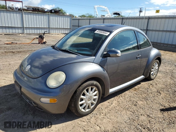 2005 Volkswagen New Beetle Coupe GLS with VIN 3VWCK31C45M415650, listed as a Copart auction lot 83880664 with 35,598 mi miles and Clean Title. Bid and sale history available at carsss.com. Image 1.