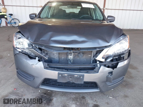 2015 Nissan Sentra SV with VIN 3N1AB7AP8FY343031, listed as a IAAI auction lot 41397415 with 161,620 mi miles. Bid and sale history available at carsss.com. Image 6.
