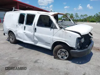 2005 Chevrolet Express Cargo z VIN 1GCGG25V451190638, wystawiony jako IAAI lot #42324482 z przebiegiem 649 488 mil mil oraz . Historia ofert i sprzedaży dostępna na DreamBid. Obrazek 1.