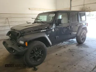 2020 Jeep Wrangler Unlimited Sport S with VIN 1C4HJXDN9LW154318, listed as a Copart auction lot 56473335 with 99,482 mi miles and Salvage title. Bid and sale history available at DreamBid. Image 1.