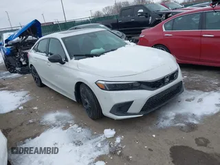 2024 Honda Civic Si with VIN 2HGFE1E56RH475264, listed as a IAAI auction lot 41602133 with 10,832 mi miles and . Bid and sale history available at DreamBid. Image 1.