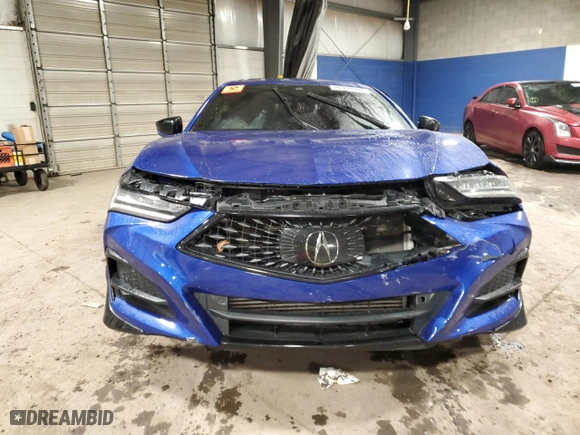 2022 Acura TLX w/A-Spec Package with VIN 19UUB5F56NA000745, listed as a Copart auction lot 86338994 with 0 mi miles and Salvage Title. Bid and sale history available at carsss.com. Image 5.