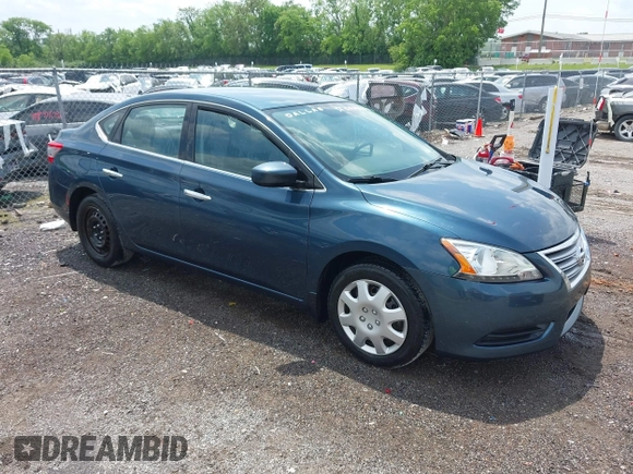 2013 Nissan Sentra SV with VIN 1N4AB7AP2DN903154, listed as a IAAI auction lot 42151411 with 207,274 mi miles. Bid and sale history available at carsss.com. Image 1.