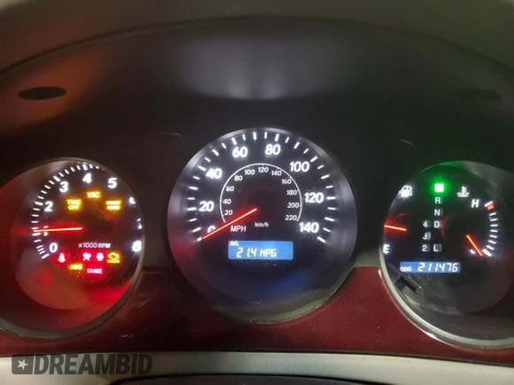 2004 Lexus ES 350 with VIN JTHBA30G545039548, listed as a Copart auction lot 48372485 with 211,476 mi miles and Salvage Title. Bid and sale history available at DreamBid. Image 9.