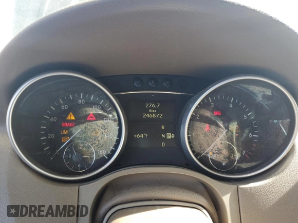 2009 Mercedes-Benz M 3.5L with VIN 4JGBB56E09A528918, listed as a Copart auction lot 48209375 with 246,872 mi miles and Clean Title. Bid and sale history available at carsss.com. Image 9.