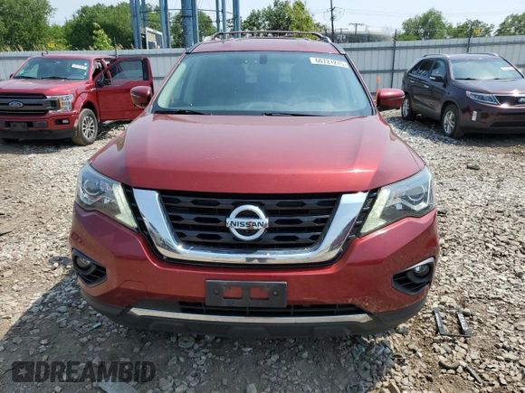 2018 Nissan Pathfinder S with VIN 5N1DR2MN7JC614550, listed as a Copart auction lot 60721215 with 135,189 mi miles and Salvage title. Bid and sale history available at DreamBid. Image 5.