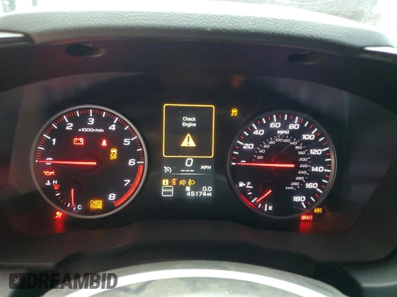 2022 Subaru WRX Premium with VIN JF1VBAF6XN9027748, listed as a Copart auction lot 61966665 with 45,174 mi miles and Salvage title. Bid and sale history available at DreamBid. Image 9.