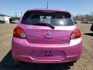 2015 Mitsubishi Mirage DE with VIN ML32A3HJ4FH055150, listed as a Copart auction lot 53361775 with 55,736 mi miles and Salvage Title. Bid and sale history available at carsss.com. Image 6.