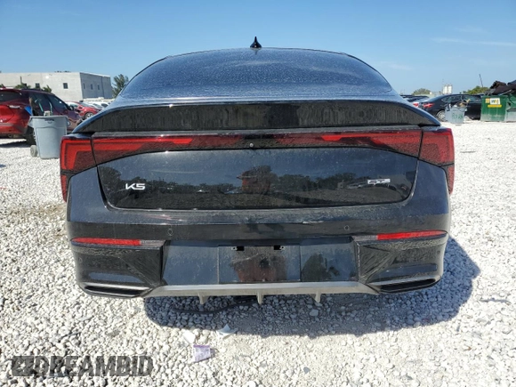 2025 Kia K5 GT-Line with VIN KNAG64J79S5282979, listed as a Copart auction lot 48012895 with 13,121 mi miles and Non Repairable. Bid and sale history available at carsss.com. Image 6.