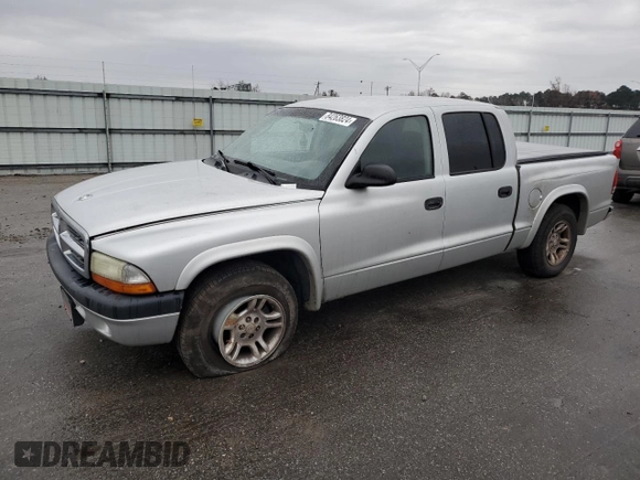 2004 Dodge Dakota Sport with VIN 1D7HL38K44S506609, listed as a Copart auction lot 84263824 with 244,242 mi miles and Salvage Title. Bid and sale history available at carsss.com. Image 1.