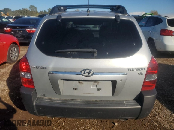 2008 Hyundai Tucson SE with VIN KM8JN12D38U860163, listed as a Copart auction lot 72245294 with 85,437 mi miles and Salvage Title. Bid and sale history available at carsss.com. Image 6.