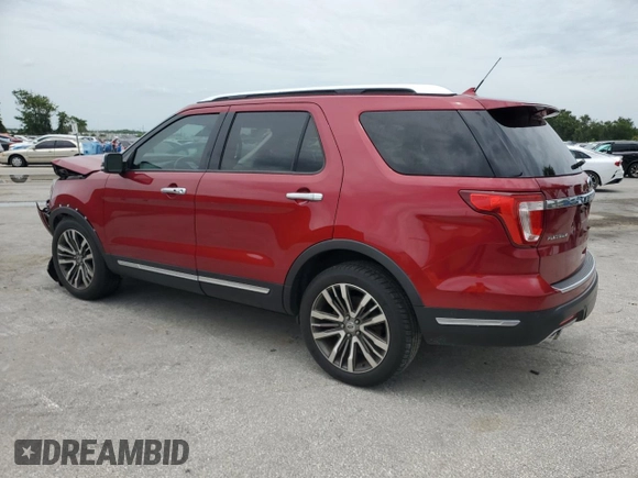 2018 Ford Explorer Platinum с VIN 1FM5K8HT7JGC80243, выставлен на аукционе Copart как лот 59337945 с пробегом 106 778 миль миль и Списание • Salvage title. История ставок и продаж доступна на DreamBid. Изображение 2.