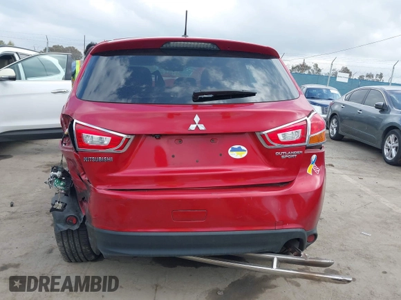 2015 Mitsubishi Outlander SE with VIN 4A4AP4AU9FE053325, listed as a IAAI auction lot 42121018 with 59,166 mi miles and . Bid and sale history available at DreamBid. Image 16.