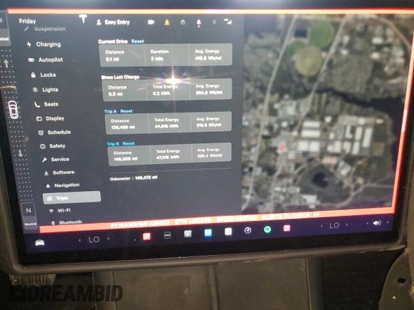 2021 Tesla Model S Long Range with VIN 5YJSA1E51MF429302, listed as a Copart auction lot 58242465 with 148,472 mi miles and Salvage title. Bid and sale history available at DreamBid. Image 9.
