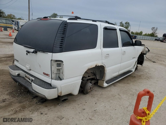 2004 GMC Yukon Denali with VIN 1GKEK63U44J222403, listed as a Copart auction lot 73370604 with 0 mi miles and Salvage Title. Bid and sale history available at carsss.com. Image 3.