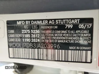 2018 Mercedes-Benz CLS-Class CLS 550 with VIN WDDLJ7DB3JA203996, listed as a Copart auction lot 82319813 with 78,253 mi miles and Salvage Title. Bid and sale history available at carsss.com. Image 12.