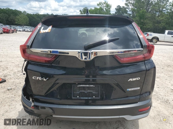 2020 Honda CR-V EX-L with VIN 7FART6H89LE015098, listed as a Copart auction lot 60462865 with 75,704 mi miles and Salvage title. Bid and sale history available at DreamBid. Image 6.