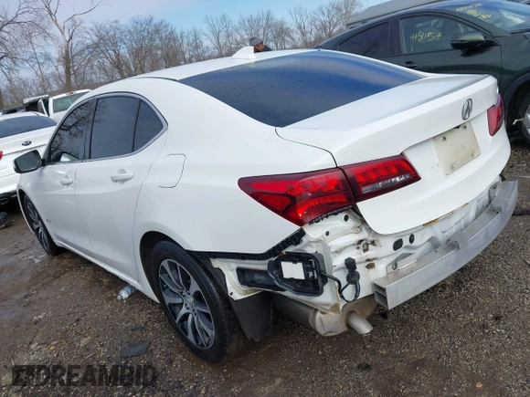 2017 Acura TLX w/Technology Pkg with VIN 19UUB1F51HA005459, listed as a IAAI auction lot 41499011 with 101,222 mi miles. Bid and sale history available at carsss.com. Image 3.