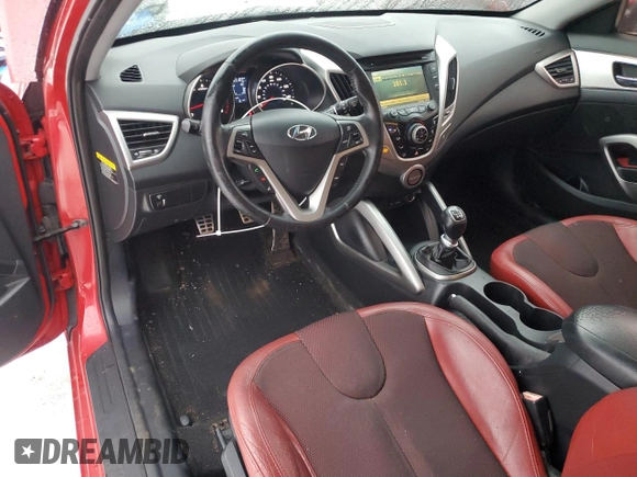 2012 Hyundai Veloster w/Red Int z VIN KMHTC6AD4CU077956, wystawiony jako Copart lot #43504505 z przebiegiem 103 183 mil mil oraz Szkoda całkowita • Salvage title. Historia ofert i sprzedaży dostępna na DreamBid. Obrazek 8.