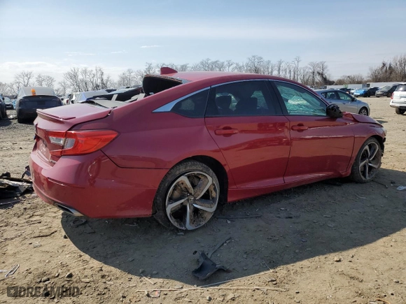 2019 Honda Accord Sedan Sport 1.5T with VIN 1HGCV1F36KA000718, listed as a Copart auction lot 47743075 with 0 mi miles and Salvage Title. Bid and sale history available at carsss.com. Image 3.