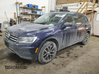 2021 Volkswagen Tiguan S with VIN 3VV0B7AX3MM142099, listed as a Copart auction lot 46419605 with 36,386 mi miles and Salvage Title. Bid and sale history available at DreamBid. Image 1.