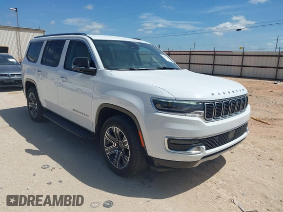 2024 Jeep Wagoneer Series II with VIN 1C4SJUBP2RS160017, listed as a IAAI auction lot 42555460 with 32,092 mi miles and . Bid and sale history available at DreamBid. Image 1.