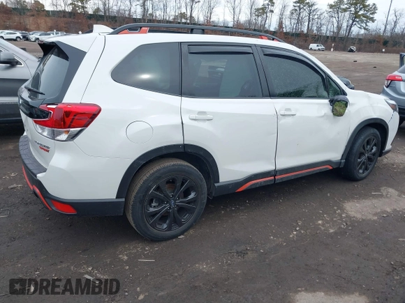 2023 Subaru Forester Sport with VIN JF2SKAJC5PH431447, listed as a IAAI auction lot 41584038 with 14,931 mi miles. Bid and sale history available at carsss.com. Image 4.