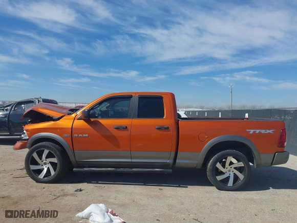 2010 Dodge Ram 1500 SLT with VIN 1D7RB1GT9AS171008, listed as a IAAI auction lot 41647485 with 120,242 mi miles. Bid and sale history available at carsss.com. Image 14.