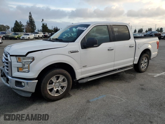2015 Ford F-150 XL with VIN 1FTEW1CG5FKD43418, listed as a Copart auction lot 44239165 with 208,295 mi miles and Salvage title. Bid and sale history available at DreamBid. Image 1.