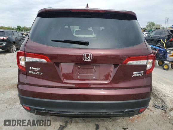 2022 Honda Pilot Special Edition with VIN 5FNYF6H26NB084442, listed as a Copart auction lot 52899755 with 53,627 mi miles and Salvage Title. Bid and sale history available at carsss.com. Image 6.