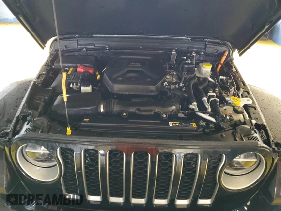 2021 Jeep Wrangler Unlimited Sahara with VIN 1C4JJXP60MW708191, listed as a Copart auction lot 60759345 with 24,610 mi miles and Clean title. Bid and sale history available at DreamBid. Image 12.