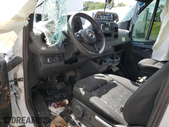 2019 Mercedes-Benz Sprinter Cargo Cargo with VIN W1W4EDHY4KP198942, listed as a Copart auction lot 60164484 with Not Provided miles and Salvage Title. Bid and sale history available at DreamBid. Image 8.