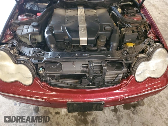 2003 Mercedes-Benz C 320 with VIN WDBRF64JX3E011458, listed as a Copart auction lot 45239835 with 203,013 mi miles and Salvage title. Bid and sale history available at DreamBid. Image 12.