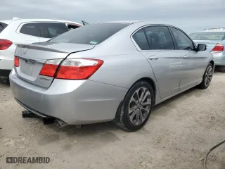 2014 Honda Accord Sedan Sport with VIN 1HGCR2F59EA157515, listed as a Copart auction lot 75125614 with 106,834 mi miles and Salvage Title. Bid and sale history available at carsss.com. Image 3.